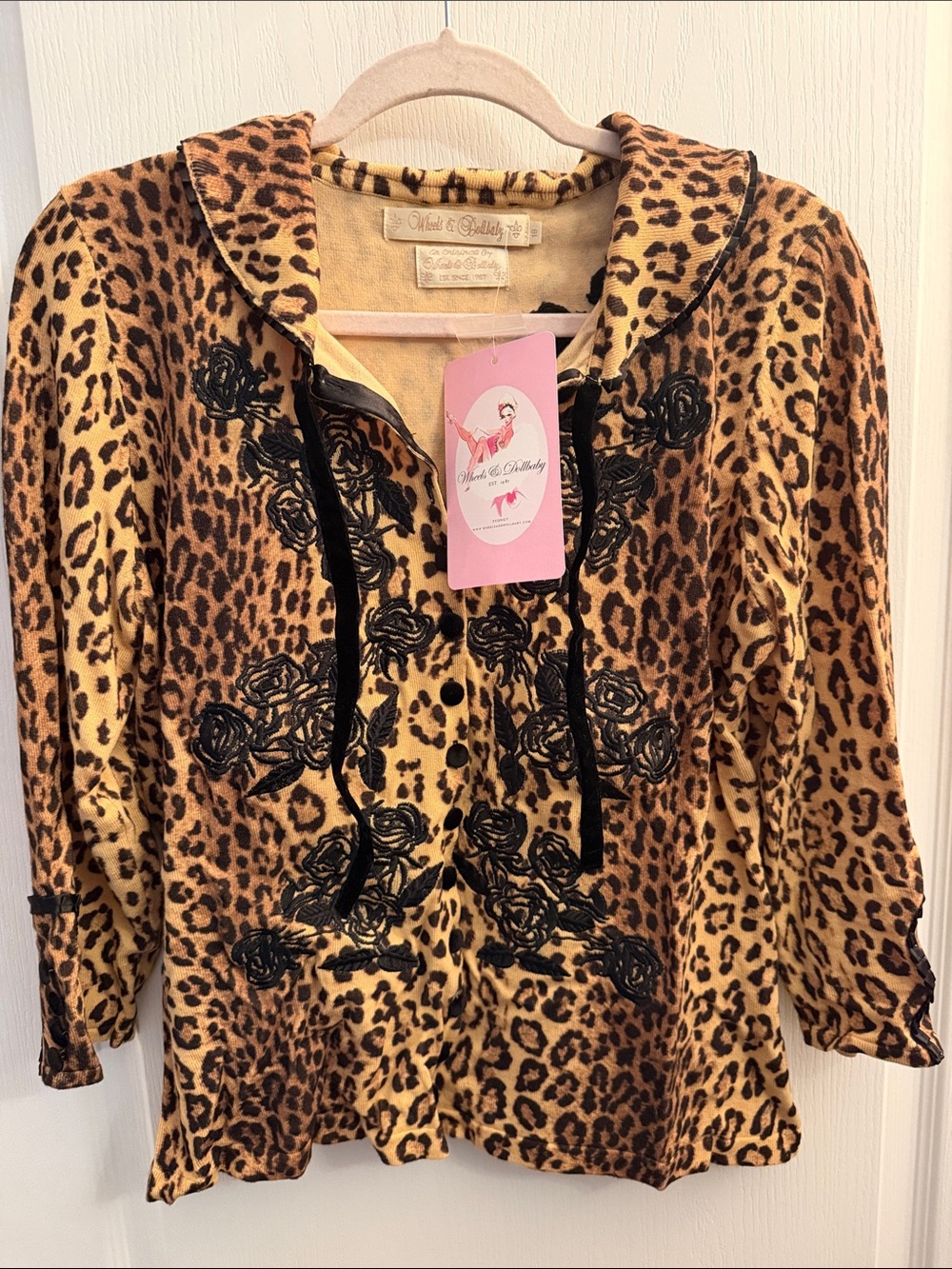 Wheels & Dollbaby Dita Von Teese Cardigan W BOX AND TAGS SIZE 14 US 18 AUS